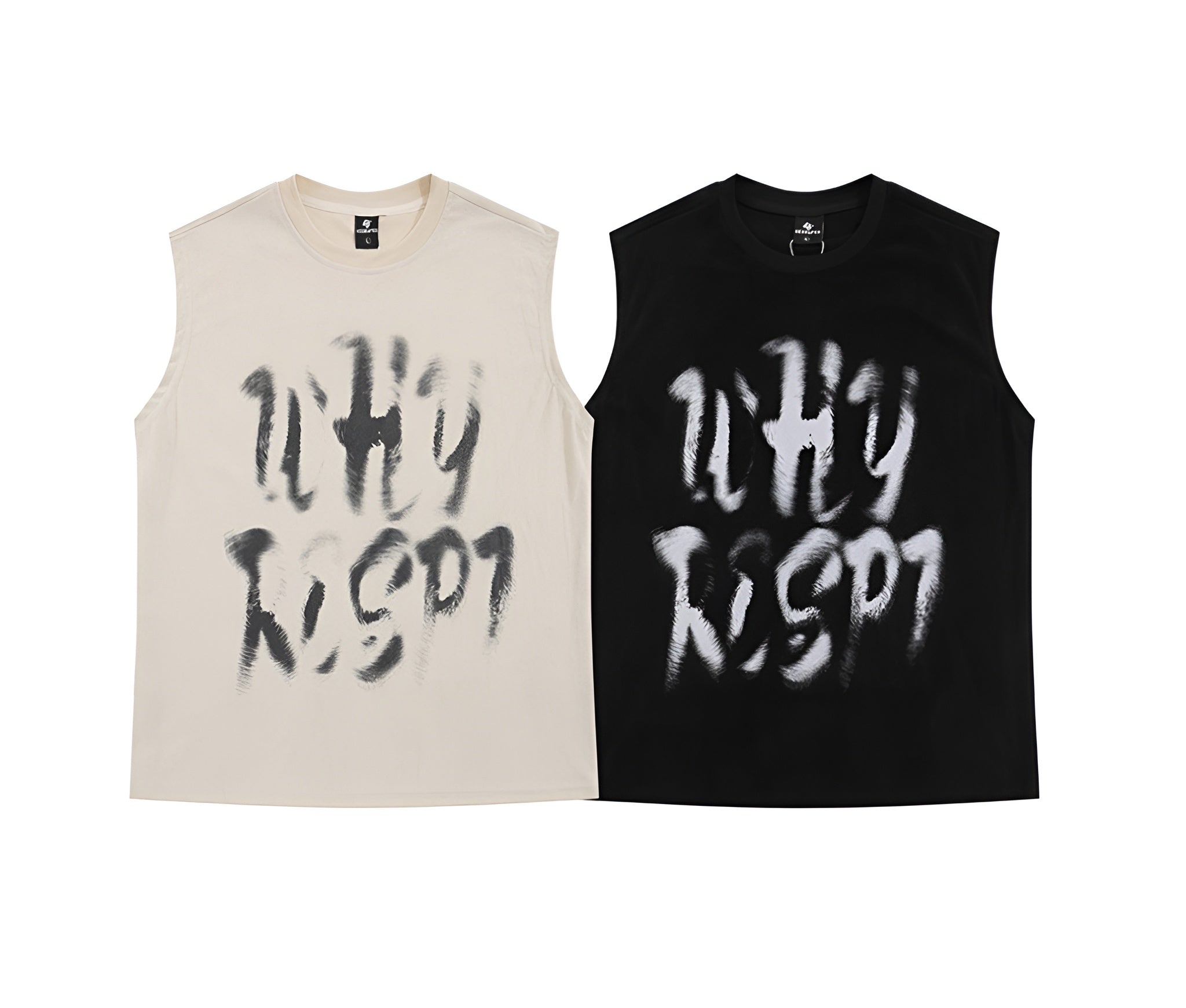 Blurred Words – Black Tank Top