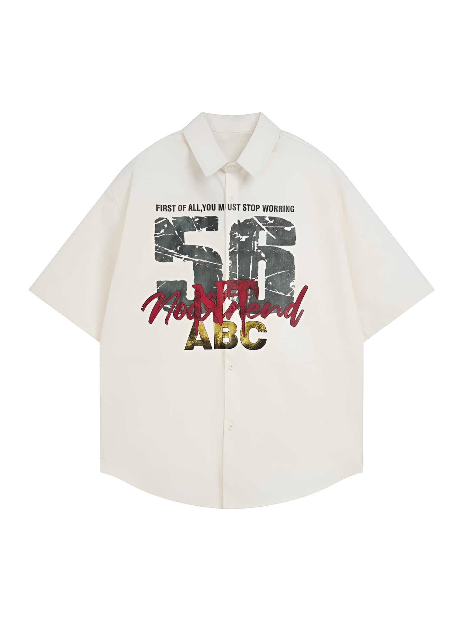 No Worries – White Shirt