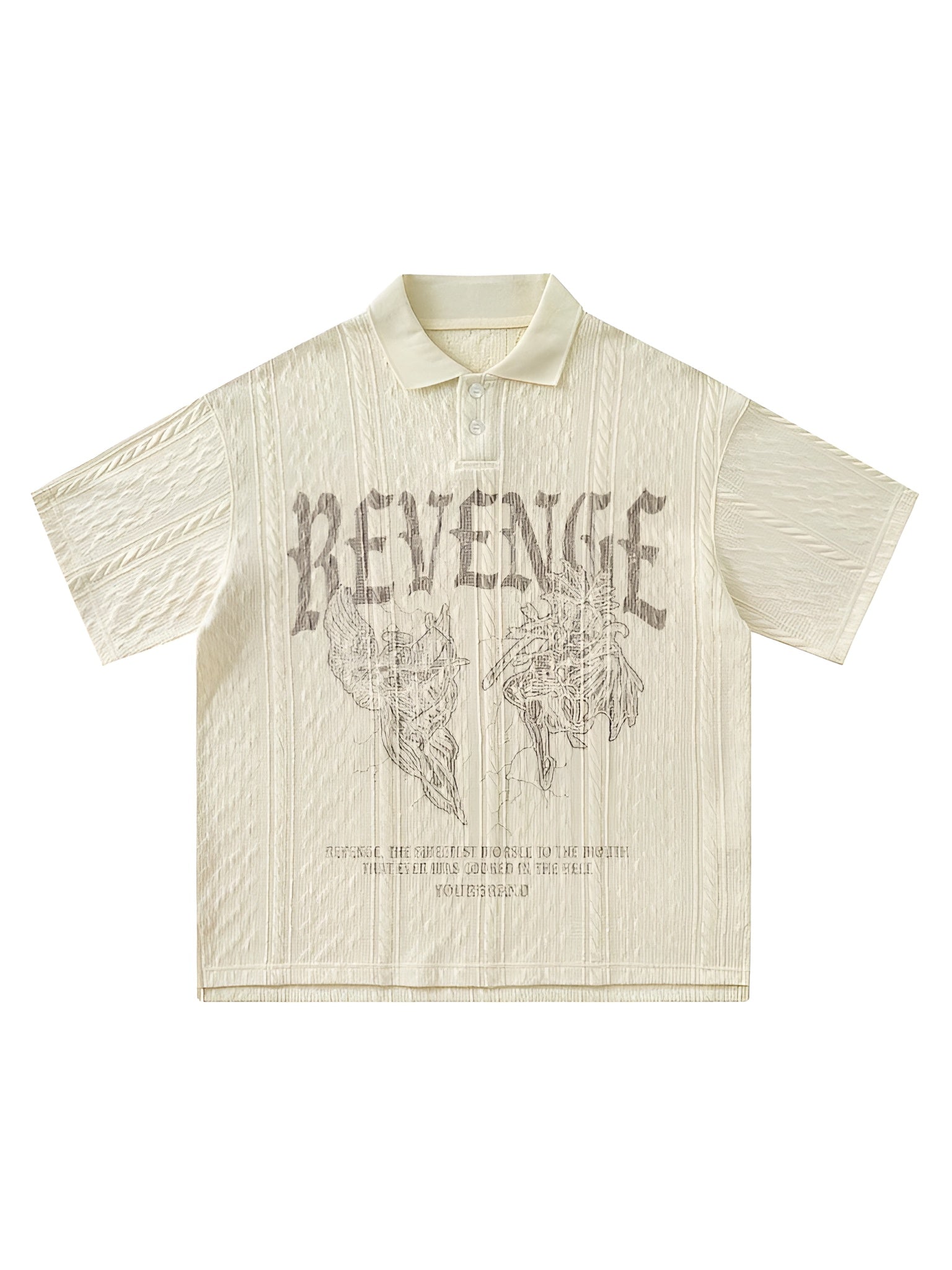 Ivory Flame – Knit Polo Shirt
