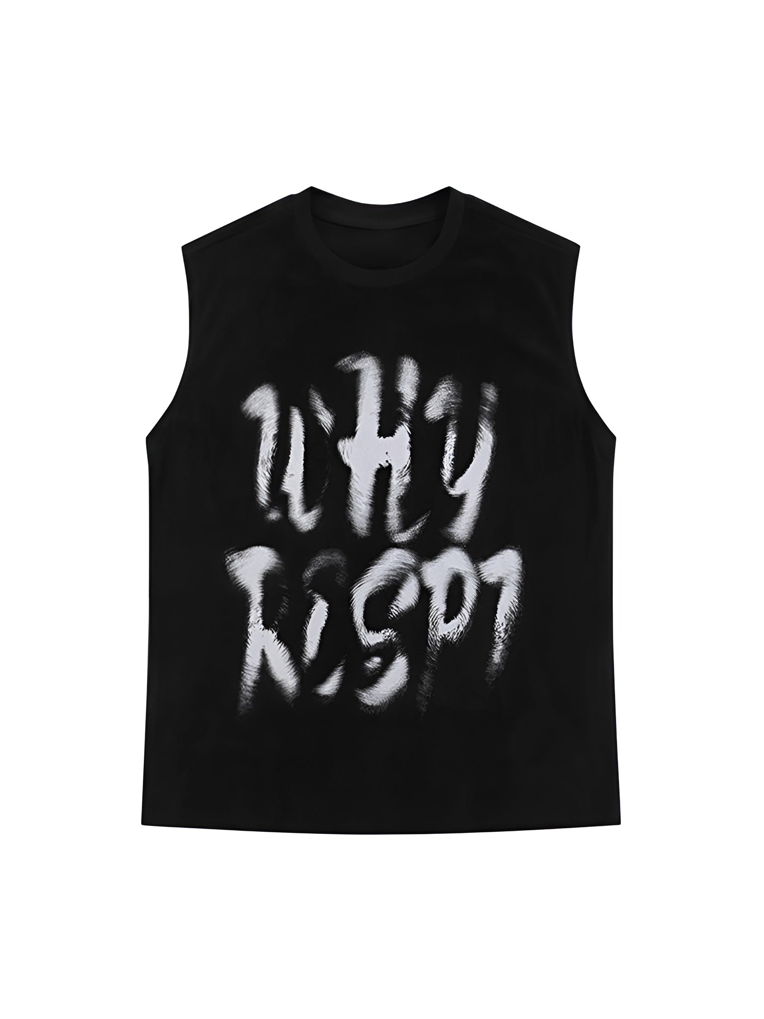 Blurred Words – Black Tank Top